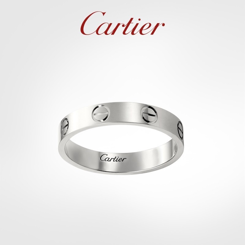 Cartier Love Series Ring แหวนแต่งงานแคบแพลตตินัม ทอง 18k เดี่ยว