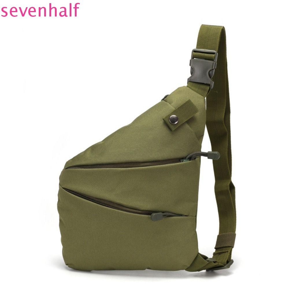กระเป๋าสะพายไหล่กลางแจ้ง SEVENHALF, กระเป๋าเป้สะพายหลังสะพายข้างผ้า Oxford สีสันสดใส, ขี่แพ็คหน้าอกที่ทนทานส่วนบุคคล
