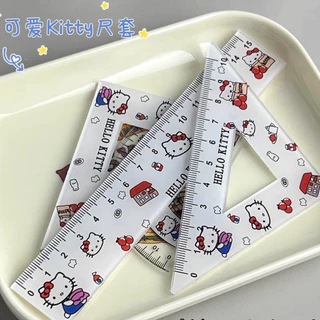 ชุดไม้บรรทัด ดินสอสี ใหม่ ไม้บรรทัด 15 ซม. ชุดยืดไม้บรรทัดอเนกประสงค์ การตรวจสอบเข็มทิศสี่เหลี่ยม อุปกรณ์การเรียน รายการทดสอบ