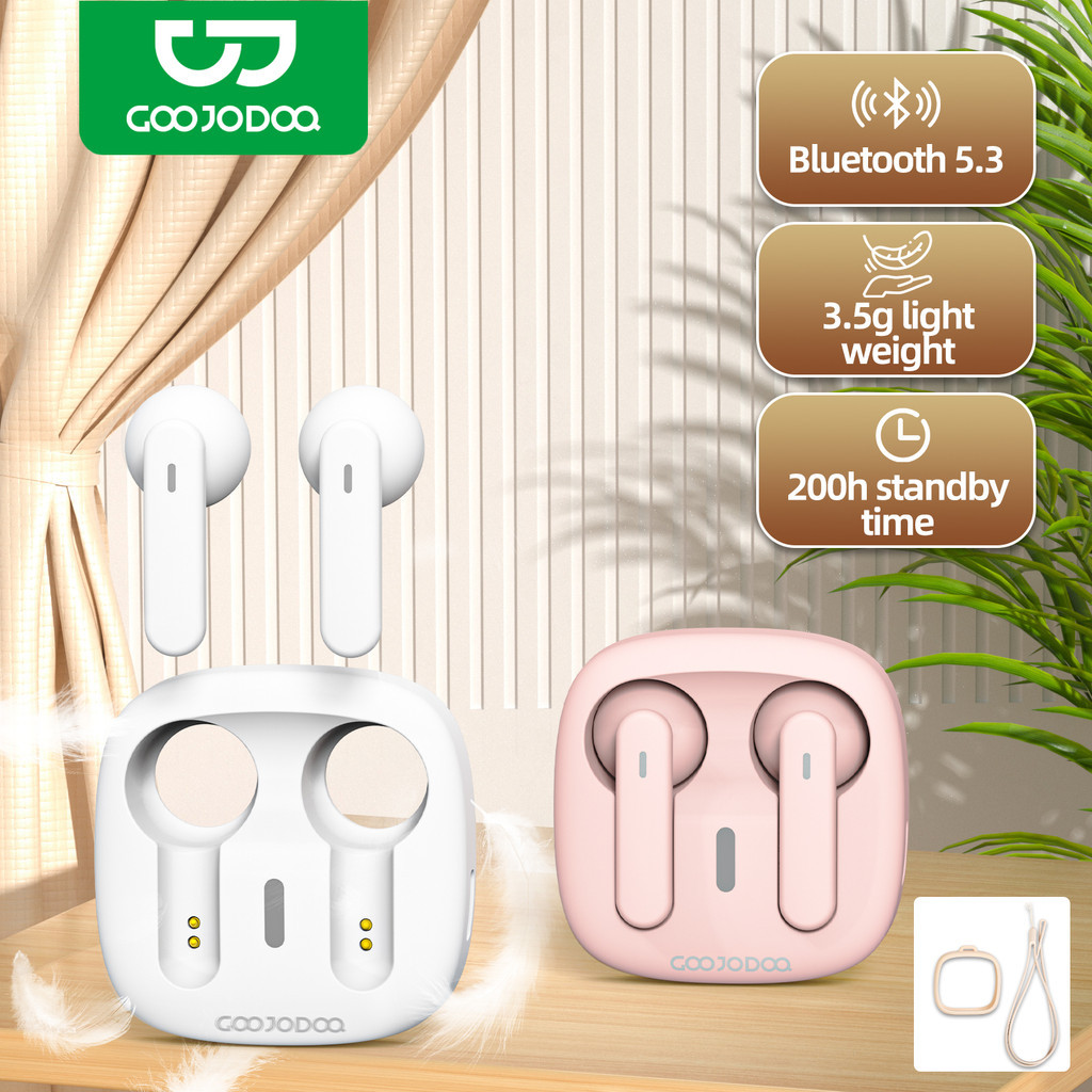 GOOJODOQ earphones with deep bass F13 copper technology Bluetooth 5.3 ultra portable construction Type-C battery life