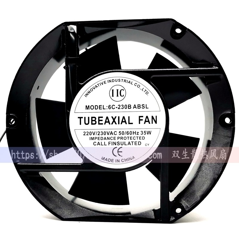 Bairui 6C-200B 200V 6C-230B 230V 39/38W 17CM 17251 พัดลม Axial