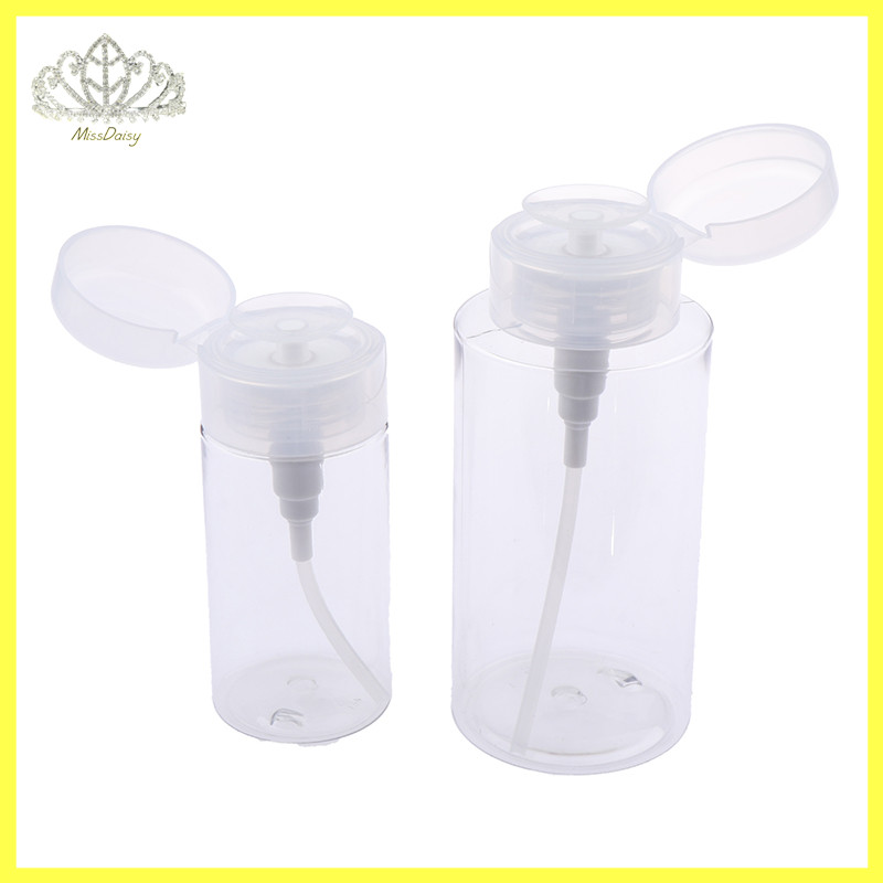 Daisy 120/150/200/300ml ปั๊มเปล่าเครื่องจ่ายเจล UV Liquid Nail Art Polish ทําความสะอาดขวดภาษาโปลิชคํา Cleanser Remover ขวด TH