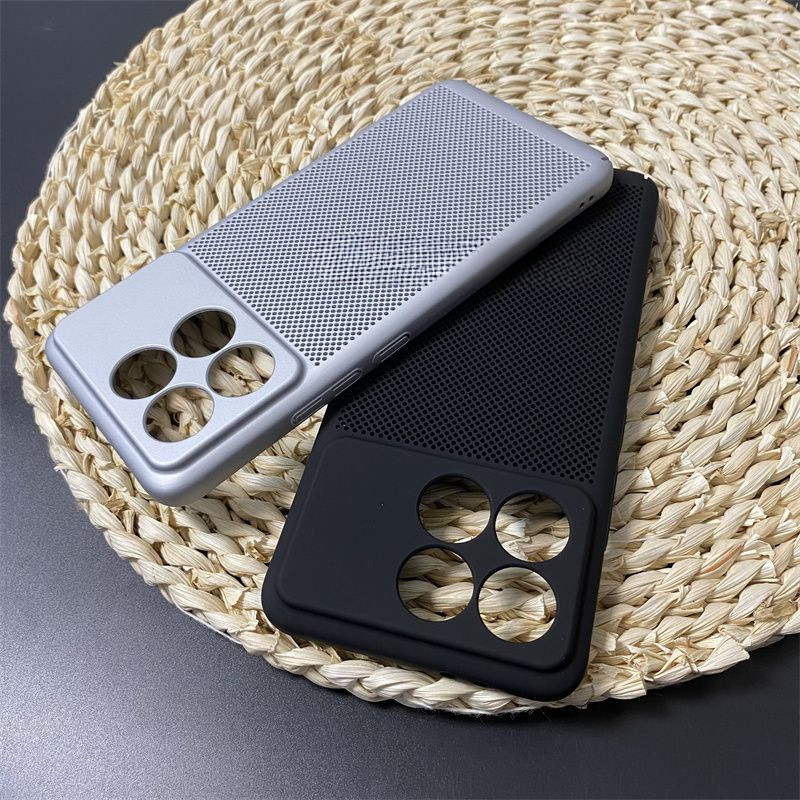 สําหรับ Xiaomi Redmi K70 Pro K70E POCO X6 F6 Pro เคสโทรศัพท์ Ultra Slim Hollow การกระจายความร้อนกรณีฮาร์ดปกหลัง