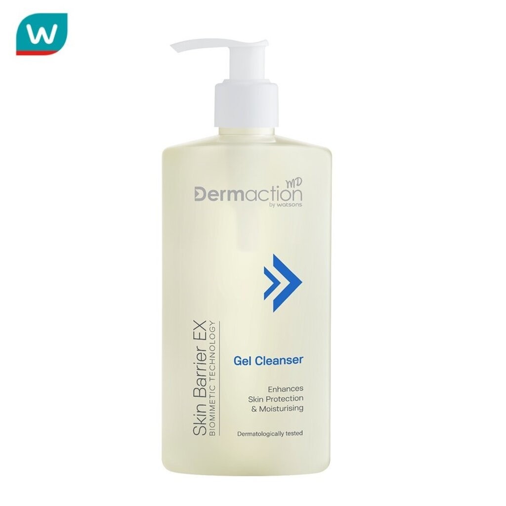 Dermaction Plus by Watsons เดอมาแอคชั่น บาย วัตสัน สกิน แบริเออร์ อีเอ็กซ์ เจล คลีนเซอร์ 350 มล.