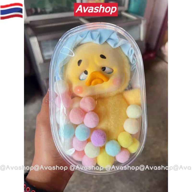 🇹🇭ส่งจากไทย🇹🇭 Upset Duck Macaron labubu กระเป๋าใส่ลาบูบู้ เป็ดอ้วนงอแง กระเป๋าตุ๊กตาไวนิล ขนาด14ซม ซองใส่น้องลาบูบู้ sell only bag