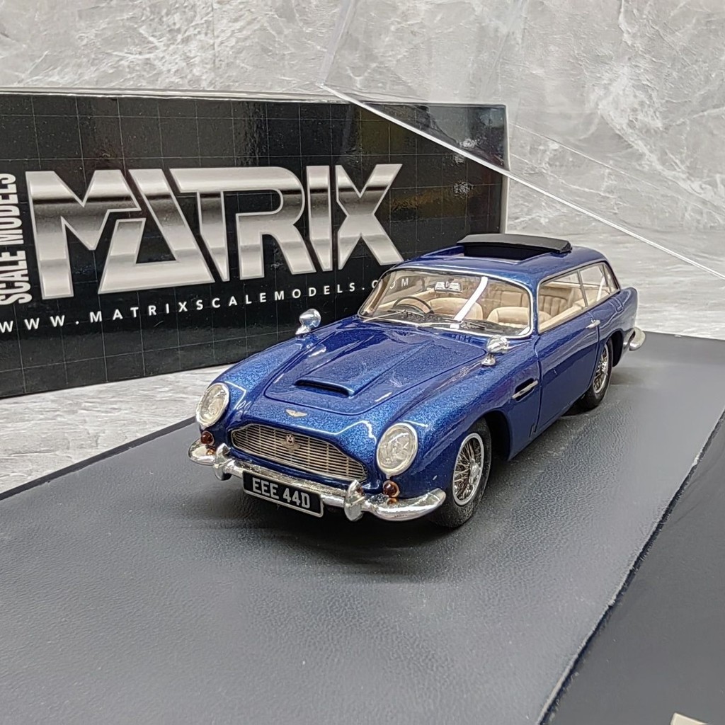 [สินค้าของแท้พร้อมสต็อก] Matrix 1/43 Aston Martin DB5 เรซิ่นรถรุ่นหน้าต่างด้านหน้า Riot Window