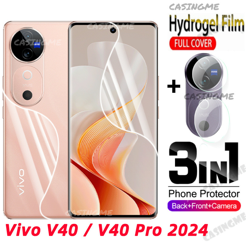 Vivo V40 2024 V40Pro Hydrogel ฟิล์มคลุมทั้งหมดนุ่มสําหรับ Vivo V40 VivoV40 V40Pro 40V V 40 Pro V40Pr