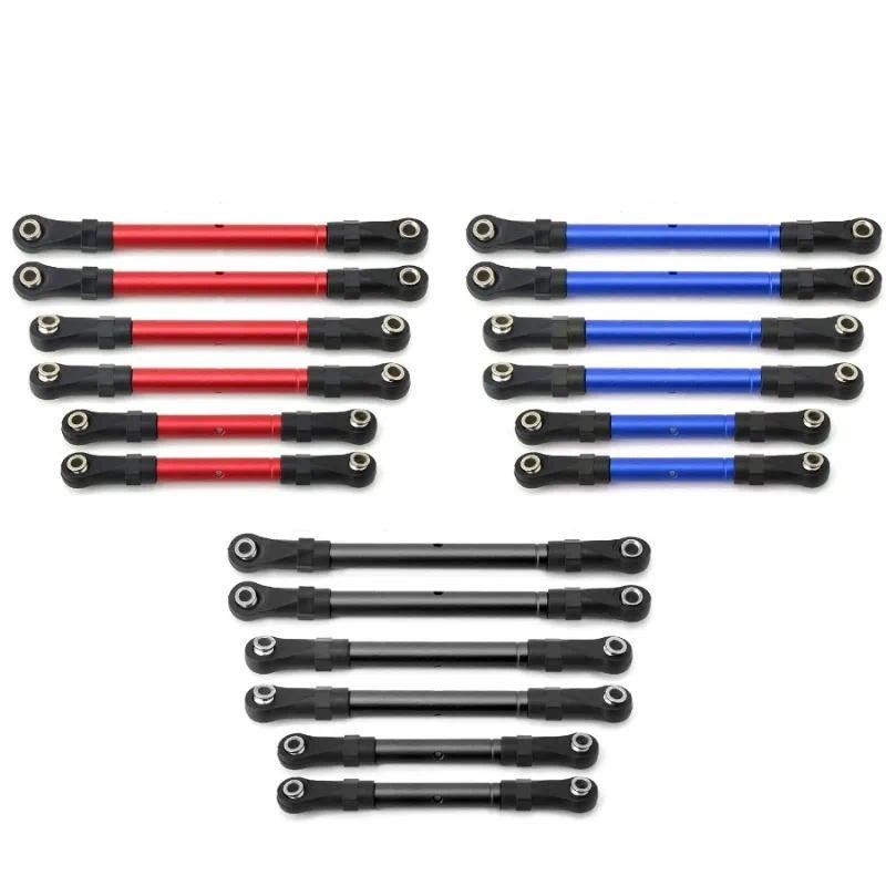 โลหะดึง Rod Link Rod พวงมาลัยชุดสําหรับ Trxs Slash Hoss Rustler Stampede 4x4 1/10 RC รถอะไหล่อัพเกรด