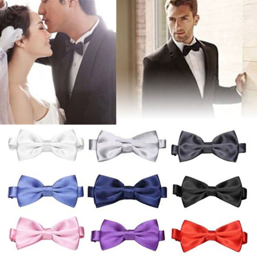 1pc Charm Mens ผู้ใหญ่ Bowtie คลาสสิกแฟชั่นงานแต่งงานอย่างเป็นทางการซาตินของขวัญลายสก๊อต Multicolor ปรับคอ Bow Tie