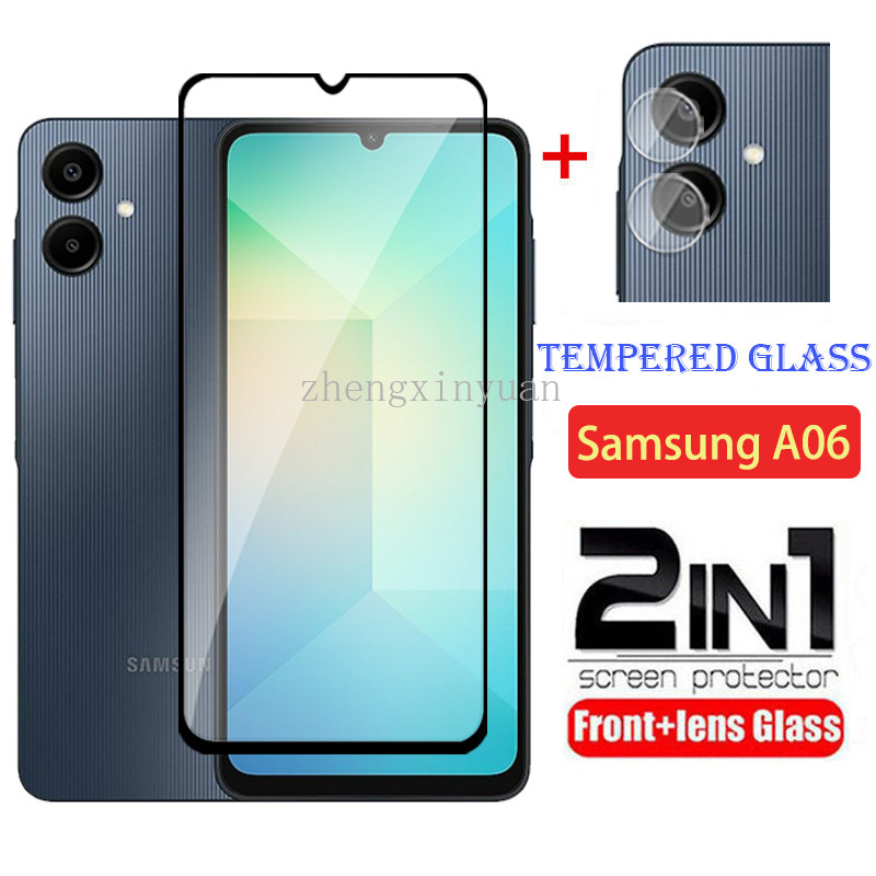 SAMSUNG กระจกป้องกันสําหรับSamsung Galaxy A06 A07 A17 4G 5G 2025 ฟิล์มนิรภัยสําหรับSamsungA06 SamsungA07 SamsungA17 GalaxyA06 A 06 หน้าจอกล้องเลนส์Protectorฟิล์มด้านหน้า