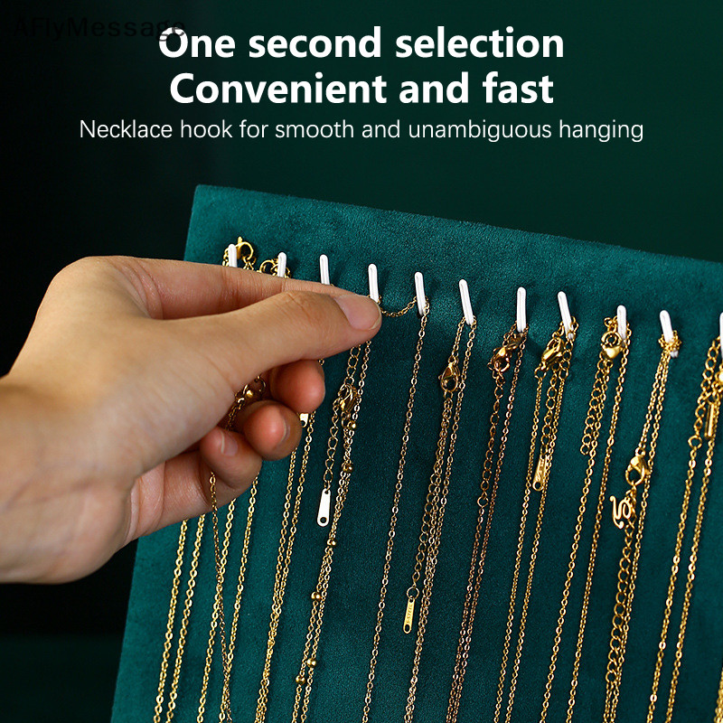 Afl Flannel สร้อยคอจี้ขาตั้งจอแสดงผลต่างหูผู้หญิงชั้นวางเครื่องประดับสร้อยข้อมือผู้ถือ Dangler Eardr