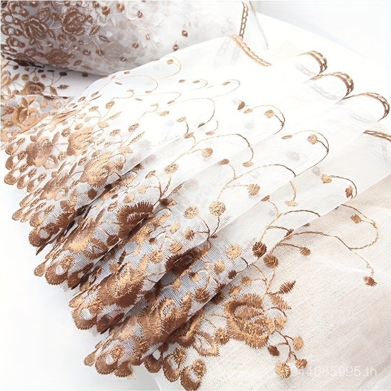 แนะนำ ผ้าม่าน 1หลาของลูกไม้ตาข่ายปักกระโปรงมิ้มเสื้อผ้าขอบเตียงอุปกรณ์ทํามือผ้าม่านลูกไม้,กว้าง25ซม.อุปกรณ์เย็บผ้าอุปกรณ์เส ราคาพิเศษ มีเก็บเงินปลายทาง