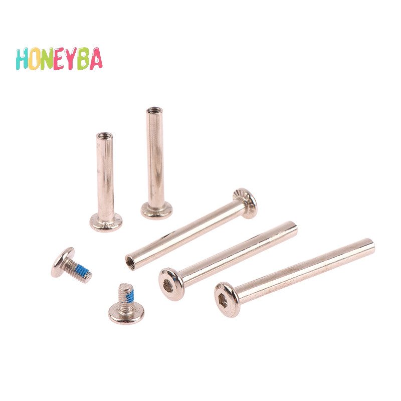 <Honeyba> 2sets สกรูกระเป๋าเดินทาง สแตนเลส อุปกรณ์เสริมกระเป๋าเดินทาง สลักเกลียวล้อกระเป๋าเดินทาง Nice