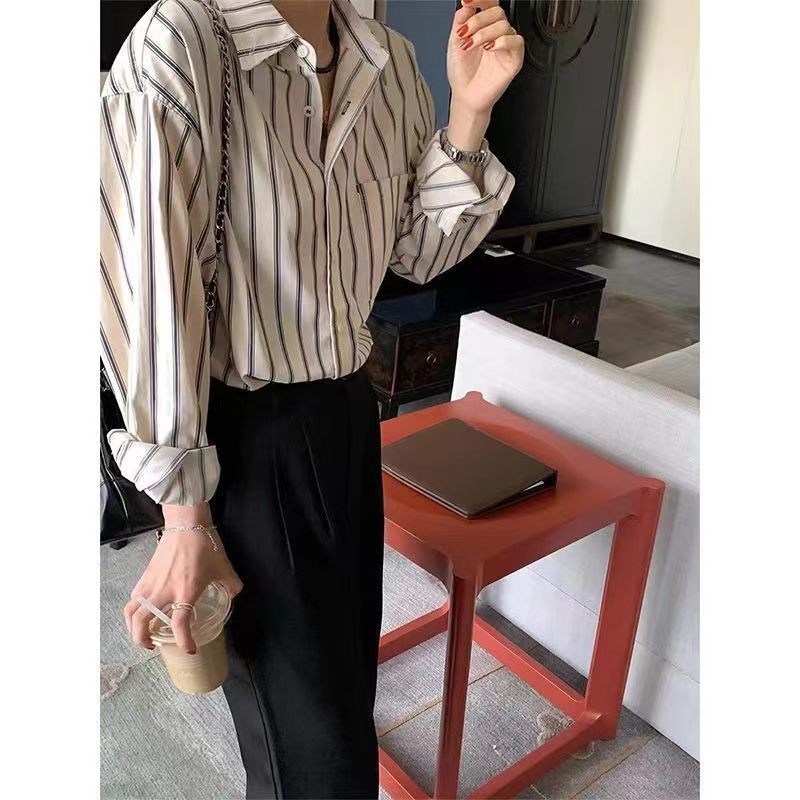 เสื้อโค้ทลายทางสำหรับผู้หญิงเสื้อคาร์ดิแกนแขนยาวแบบบางดีไซน์สไตล์เกาหลีแบบใหม่ฤดูใบไม้ผลิและฤดูใบไม้ร่วงเสื้อแขนยาวกำมะหยี่ปักลาย6yfd