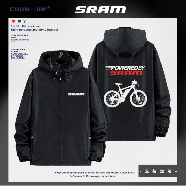 Sram SRAM จักรยาน Tour de France Sky ทีมขี่จักรยาน Jersey จักรยานทีม Jersey เสื้อแจ็คเก็ตมีฮู้ดเสื้อ