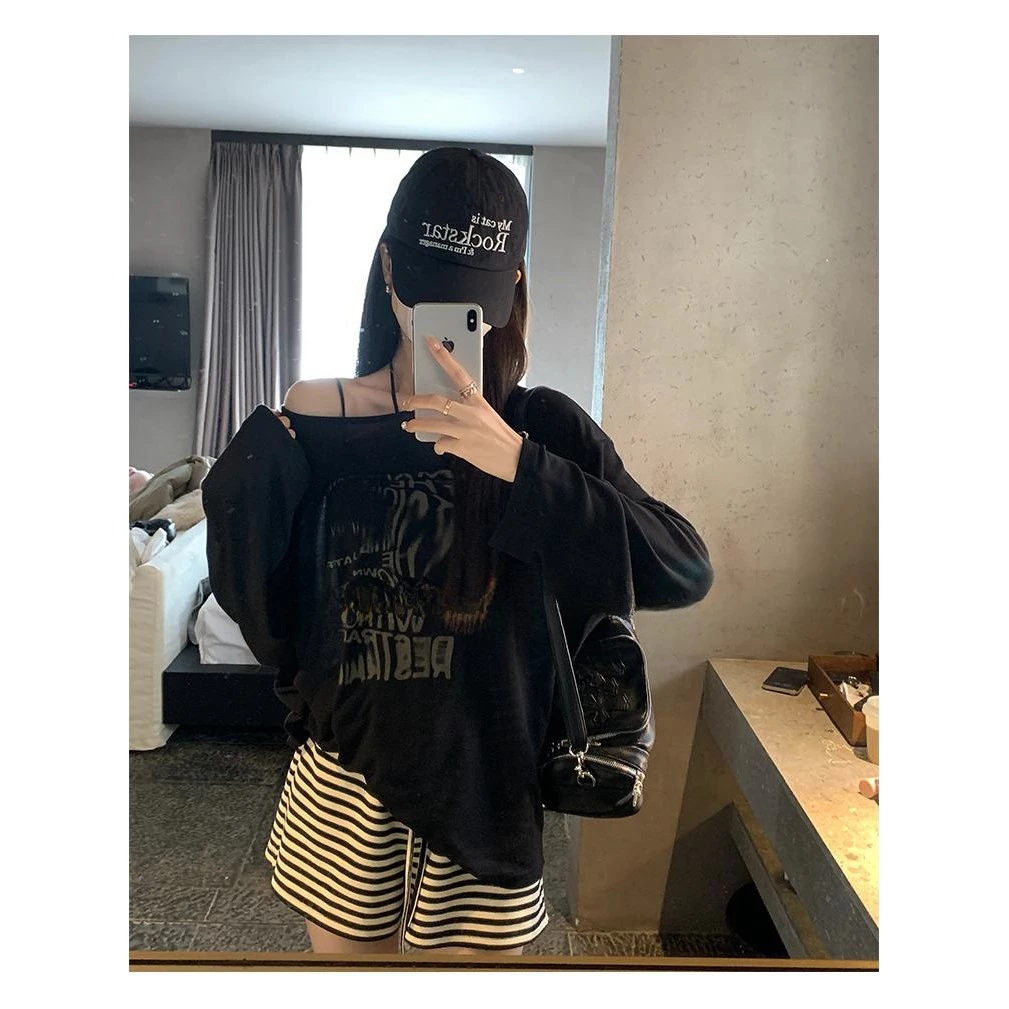 ส่งไวจากไทย TAYCEN M-2XL เสื้อกันแดด ผู้หญิง เกาหลี แขนยาว ลายพิมพ์ เสื้อ oversize เสื้อสาวอวบ โอเวอร์ไซส์