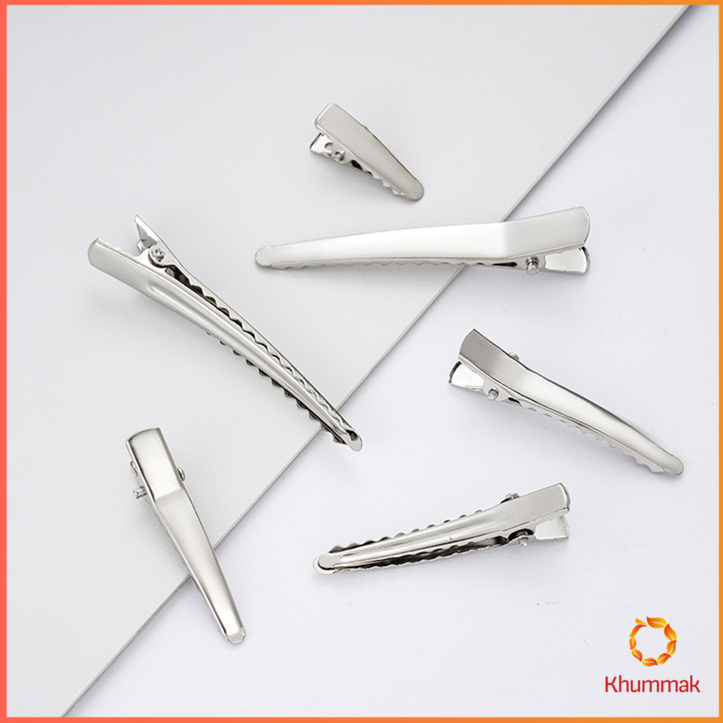 Khummak 20PCS กิ๊บปากเป็ด วัสดุโลหะ อุปกรณ์เสริม DIY รูปที่ 8