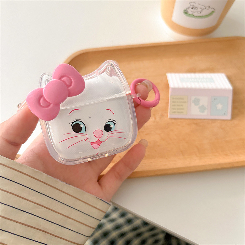 Mary Cat เหมาะสําหรับ Airpods1/2 3 Pro Pro2 Airpods4 ชุดหูฟังไร้สายบลูทูธป้องกันกรณี Air Pods Pro 3 4 หูฟังป้องกันกรณี