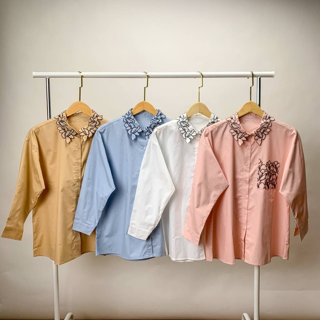 KEMEJA Vimemo - Vanika Top / เสื้อคอปกปัก