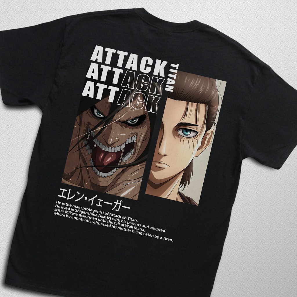 เสื้อยืด Titan Eren Jaeger Attack on Titan