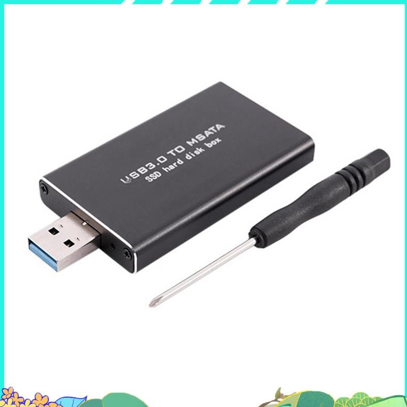 Super MSATA เป็น USB 3.0 ถึง MSATA SSD อะแดปเตอร์ฮาร์ดดิสก์ M2 SSD ภายนอก HDD กล่อง HDD Enclosure HD