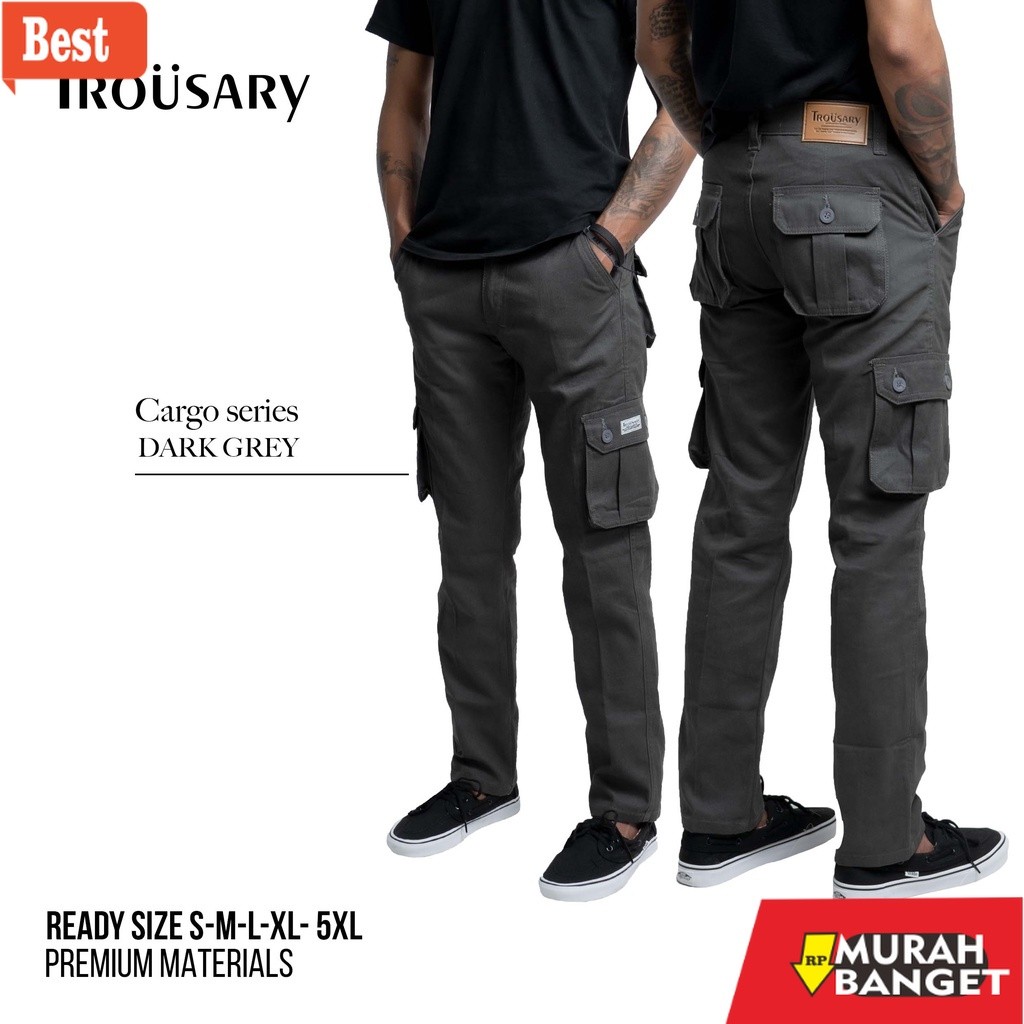 HIJAU Trousary Mens Long Cargo Pants Army Green Mens Long Cargo Pants Size SML XL XXL 3XL 4XL 5XL