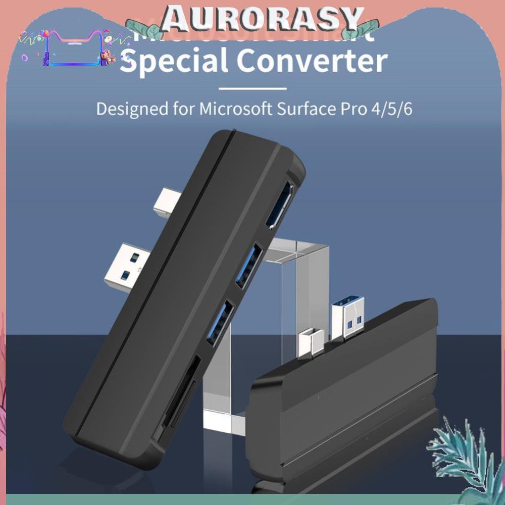 [AS] สําหรับ Surface Pro 6 Pro 5 Pro 4 Hub พร้อมช่องเสียบ USB 3.0 TF ที่รองรับ HDMI 4K
