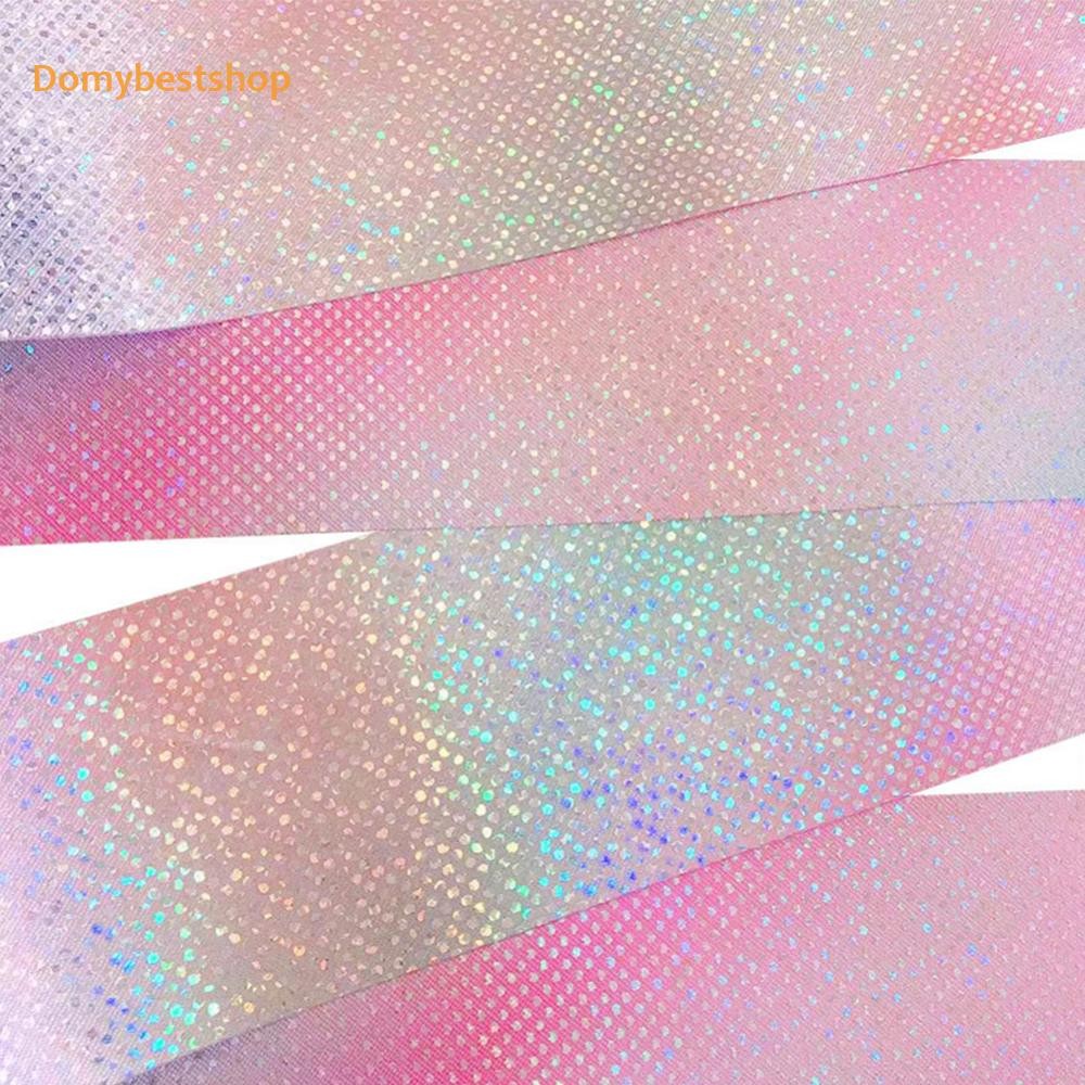 2/4m ริบบิ้นยิมนาสติกสีสันสดใส Aesthetic Sparkling Dance Ribbon สําหรับพรสวรรค์แสดง [Domybestshop.th]
