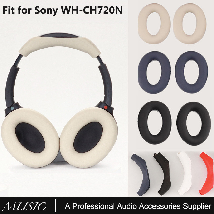 ฝาครอบแผ่นรองหูฟังซิลิโคนสําหรับหูฟัง Sony WH-CH720N