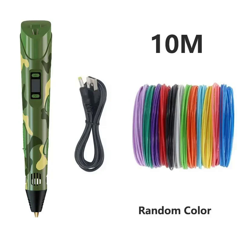 Christmas Birthday Gift 3D Pens for Kids Girls 3D Drawing Printing Pen with LCD Screen Compatible PL