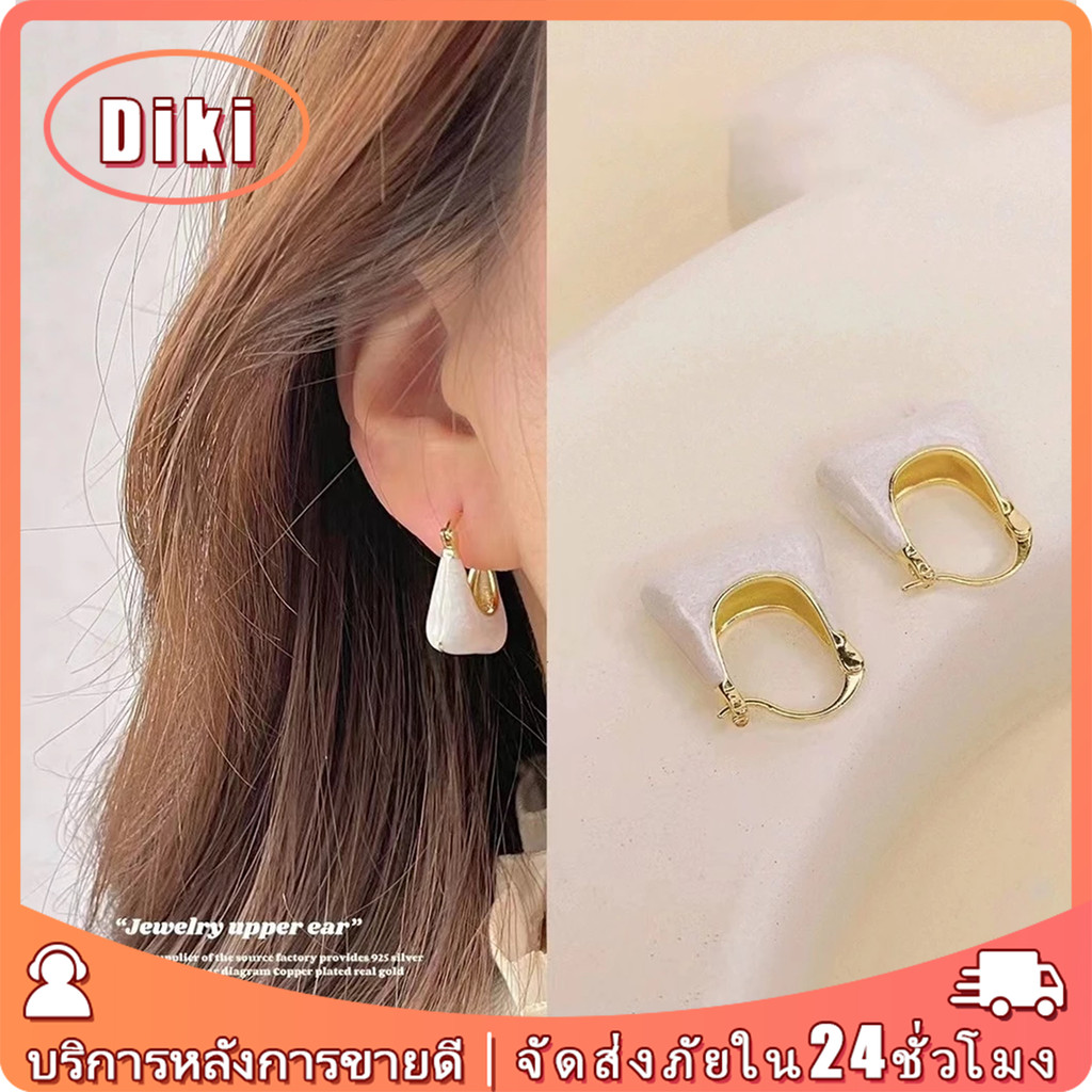 1คู่ ต่างหูสวยๆ รูปกระเป๋า แบบห้อย เข็มเงิน S925 สไตล์เกาหลี หรูหรา