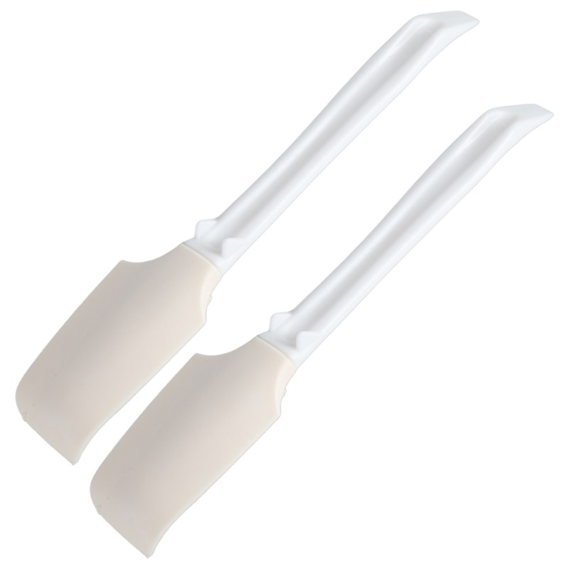 เป็น> ไม้พายซิลิโคนด้ามจับถนัดมือ 2 ใน 1 เครื่องขูดสําหรับตกแต่งเค้ก - รูปที่ 3