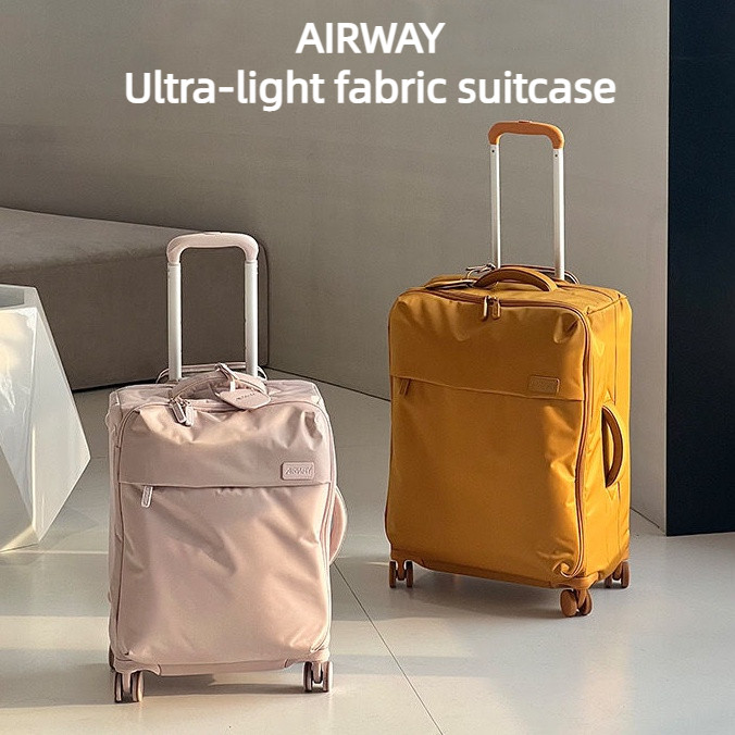 Airway กระเป๋าเดินทาง Soft Case Ultra-Light กระเป๋าเดินทางหญิง 20 นิ้วสไตล์ญี่ปุ่นรถเข็นกระเป๋าเดินท