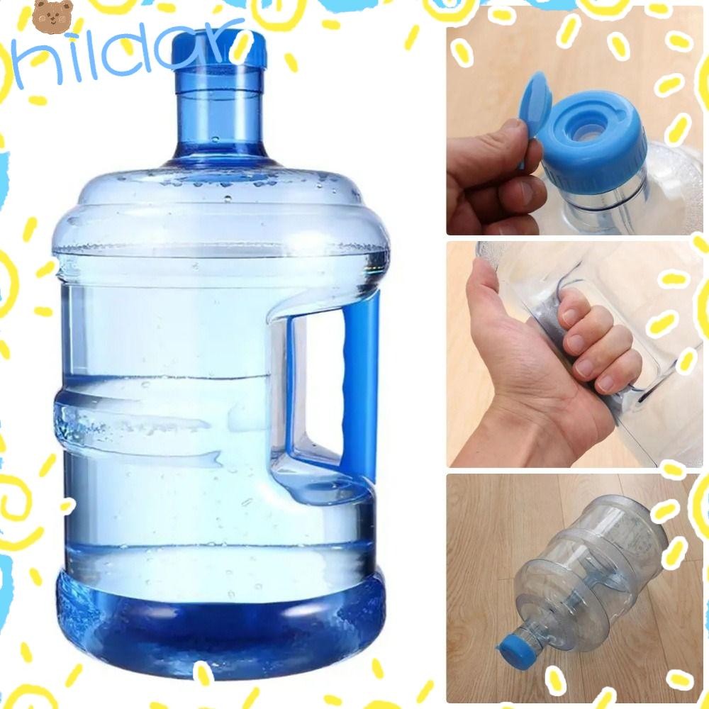 Hildar เหยือกขวดน้ําบริสุทธิ์ 1 ชิ้น, ภาชนะน้ําแร่แบบพกพาเกรดอาหาร, ถังจ่ายแบบใช้ซ้ําได้ขนาด 5 ลิตร 7.5 ลิตร
