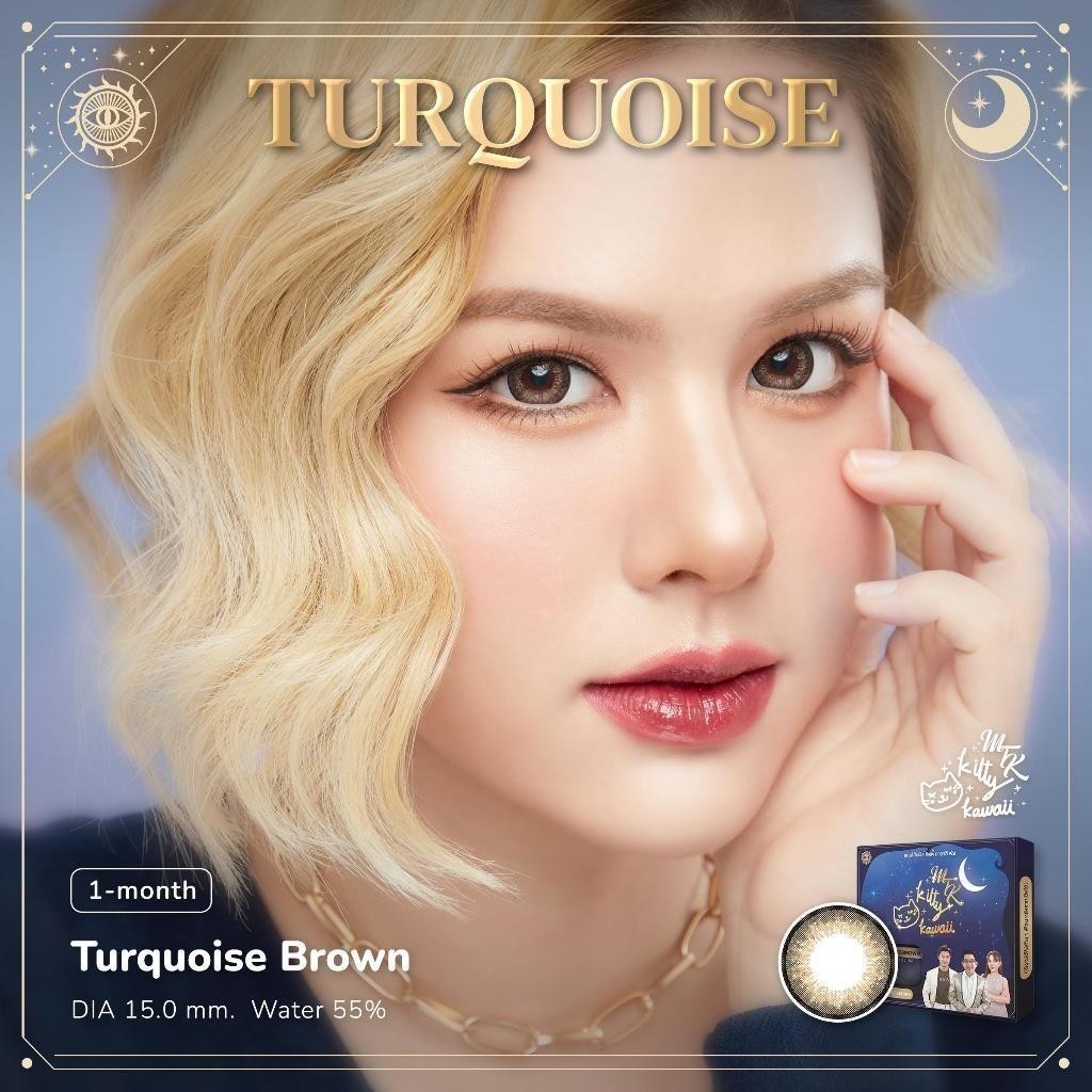 สายมู คอนแทคเลนส์ เสริมการเงิน ร่ำรวย โชคลาภ Diamond / Turquoise (MTK)