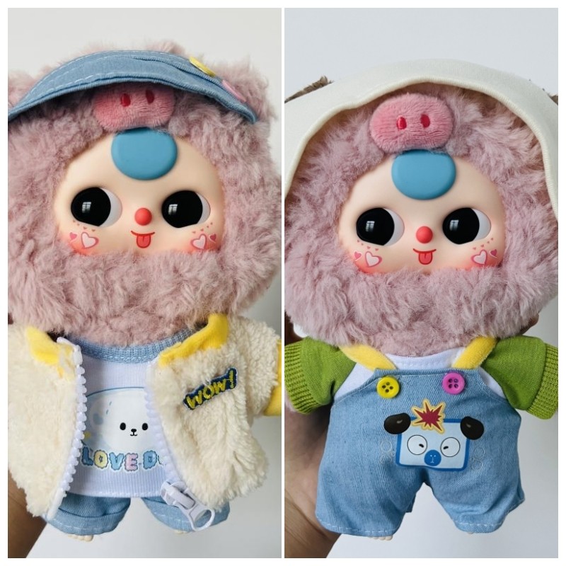 ตุ๊กตาเสื้อผ้าสําหรับทารก ThreeV3/20 ซม.ตุ๊กตาผ้าฝ้ายแฟชั่นชุดแต่งตัว DIY ของเล่นตุ๊กตาอุปกรณ์เสริม
