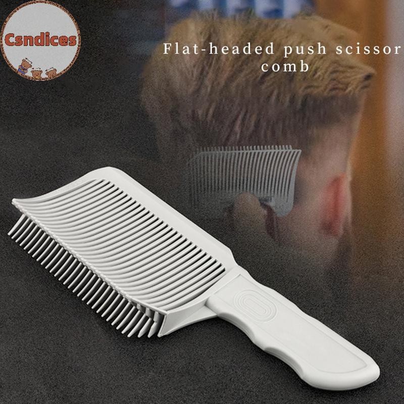 Csndices Fading Comb Professional Barber Clipper ผสมผมแบน Cutg หวีสําหรับชายทนความร้อน Fade แปรง TH