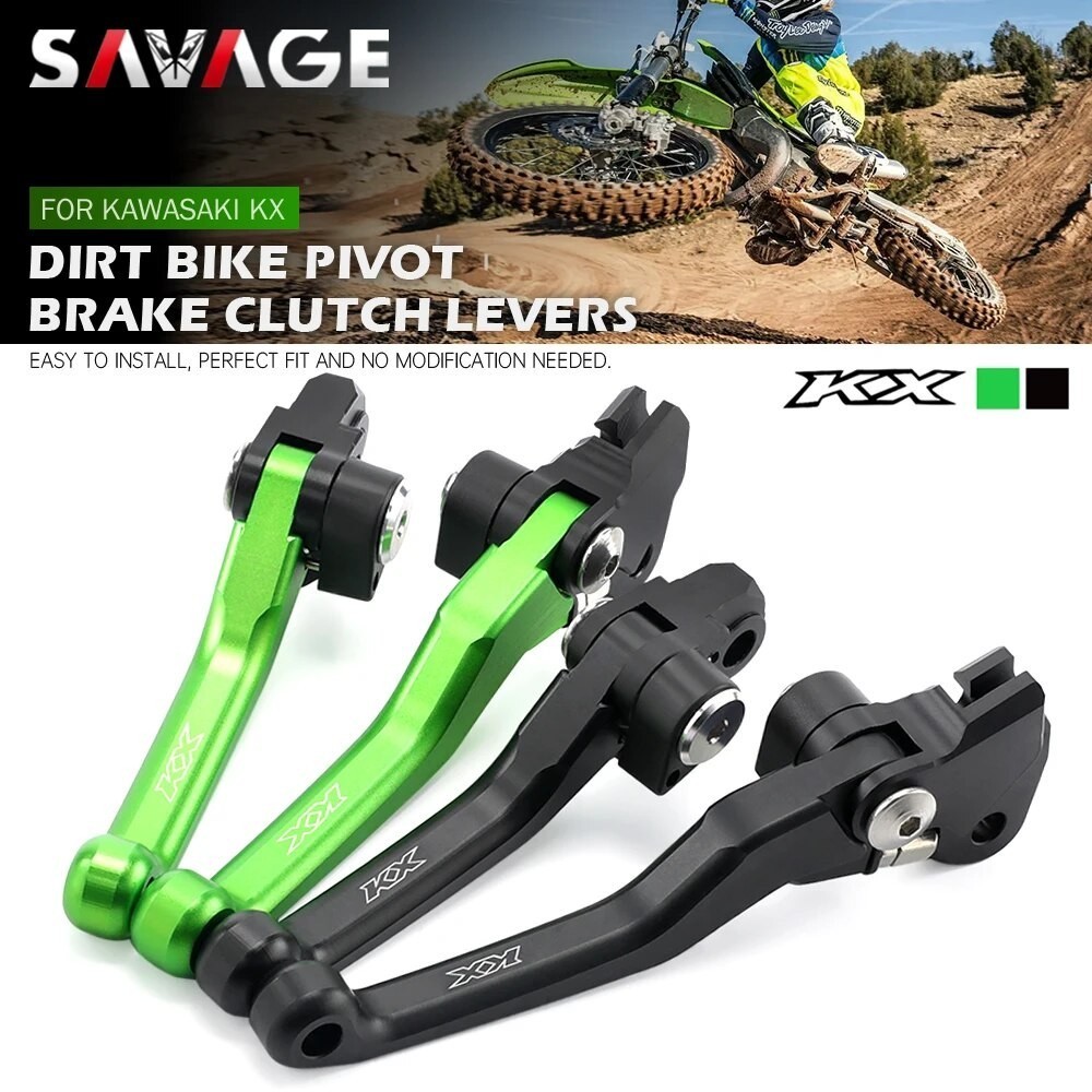 SAV Pivot Brake Clutch Lever For KAWASAKI KX250 KX125 KX112 KX100 KX85 KX65 Motorcycle Dirt Bike Han