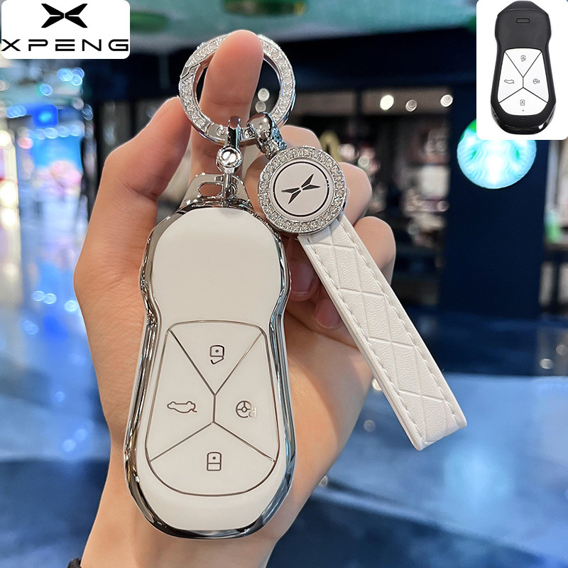 Xpeng Key Cover Holder พวงกุญแจสําหรับ XPENG G6 EV Remote Key Case