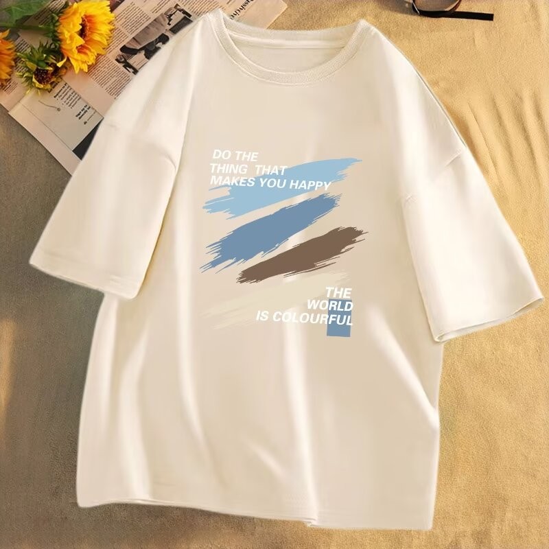 M-8xl แฟชั่นเกาหลีสีชมพู Tee Men Plus ขนาดแขนสั้นเสื้อยืดฤดูร้อนสบายๆหลวม Oversize Top