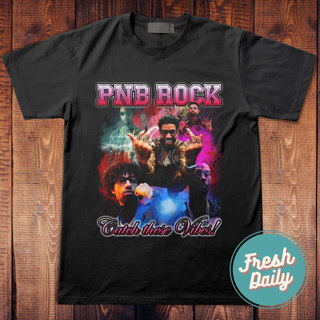 เสื้อยืด Pnb Rock Rip พร้อมลายเซ็นจาก Rimi Hasheem Allen - สินค้าเพลงแรปแท้ๆ