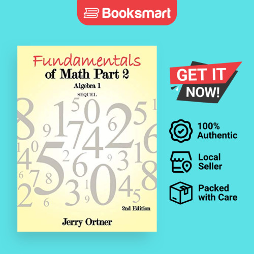 Fundamentals Of Math ตอนที่ 2 Algebra 1 - ปกอ่อน - อังกฤษ - 9781456740542