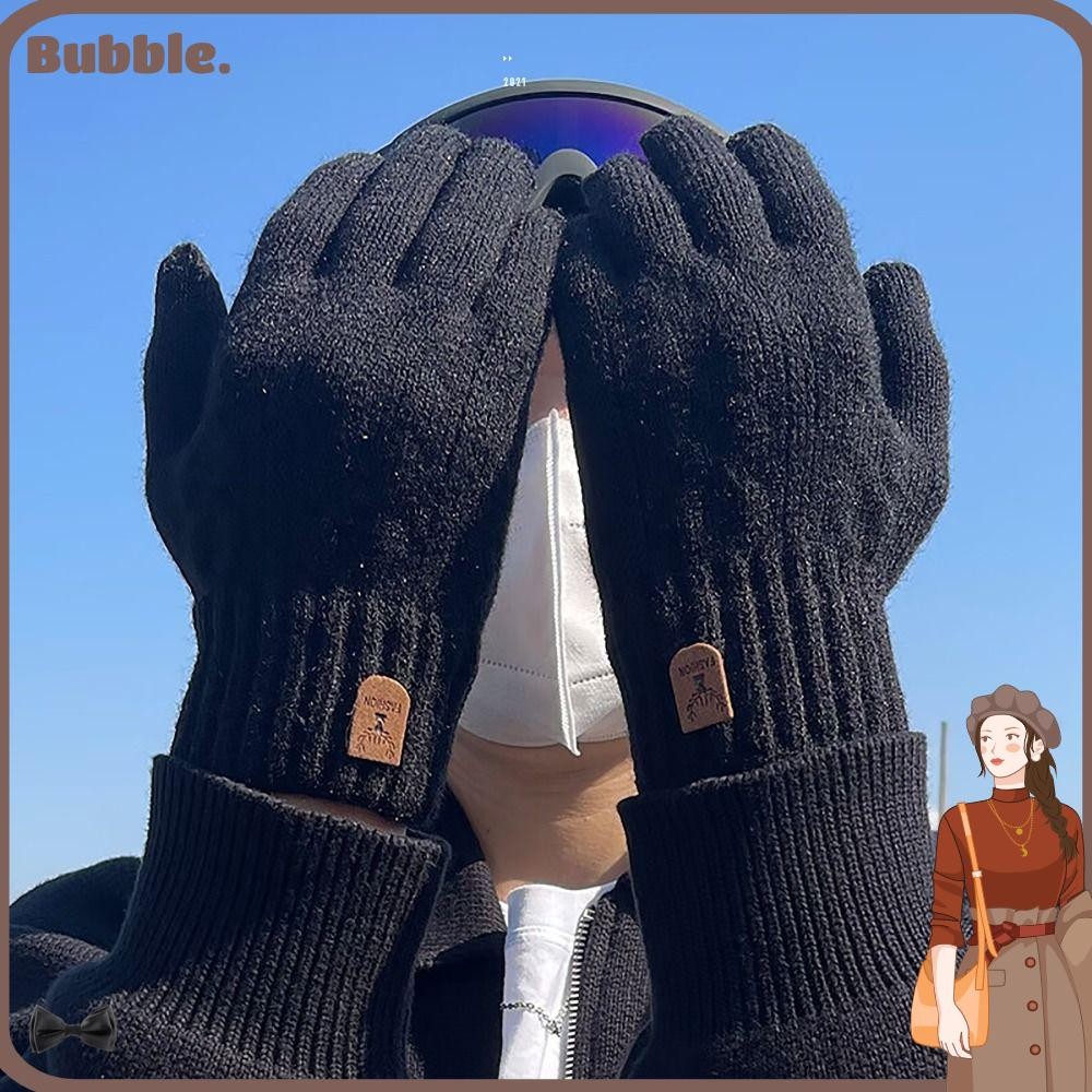 Bubble ถุงมือฤดูหนาว, กันน้ํา Windproof ฤดูหนาว Warm Touchscreen ถุงมือ, ผ้าฝ้ายอุ่นซิป Sensitive Touch Fleecing Mittens สําหรับฤดูหนาวกลางแจ้ง
