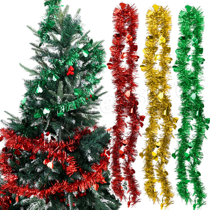 [ แนะนํา] ริบบิ้น Tinsel เคลือบเงาคริสต์มาส - พวงมาลัยเครื่องประดับ DIY - แถบสียืดหยุ่น - ริบบิ้นตกแต่งต้นคริสต์มาส - ตกแต่งบันไดโต๊ะหน้าต่าง - ตกแต่งงานแต่งงาน