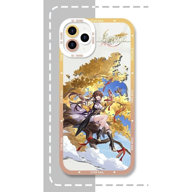 Samsung Xiaomi Oppo Honkai: เกม Star Rail เคส iPhone Sushang Square Edge