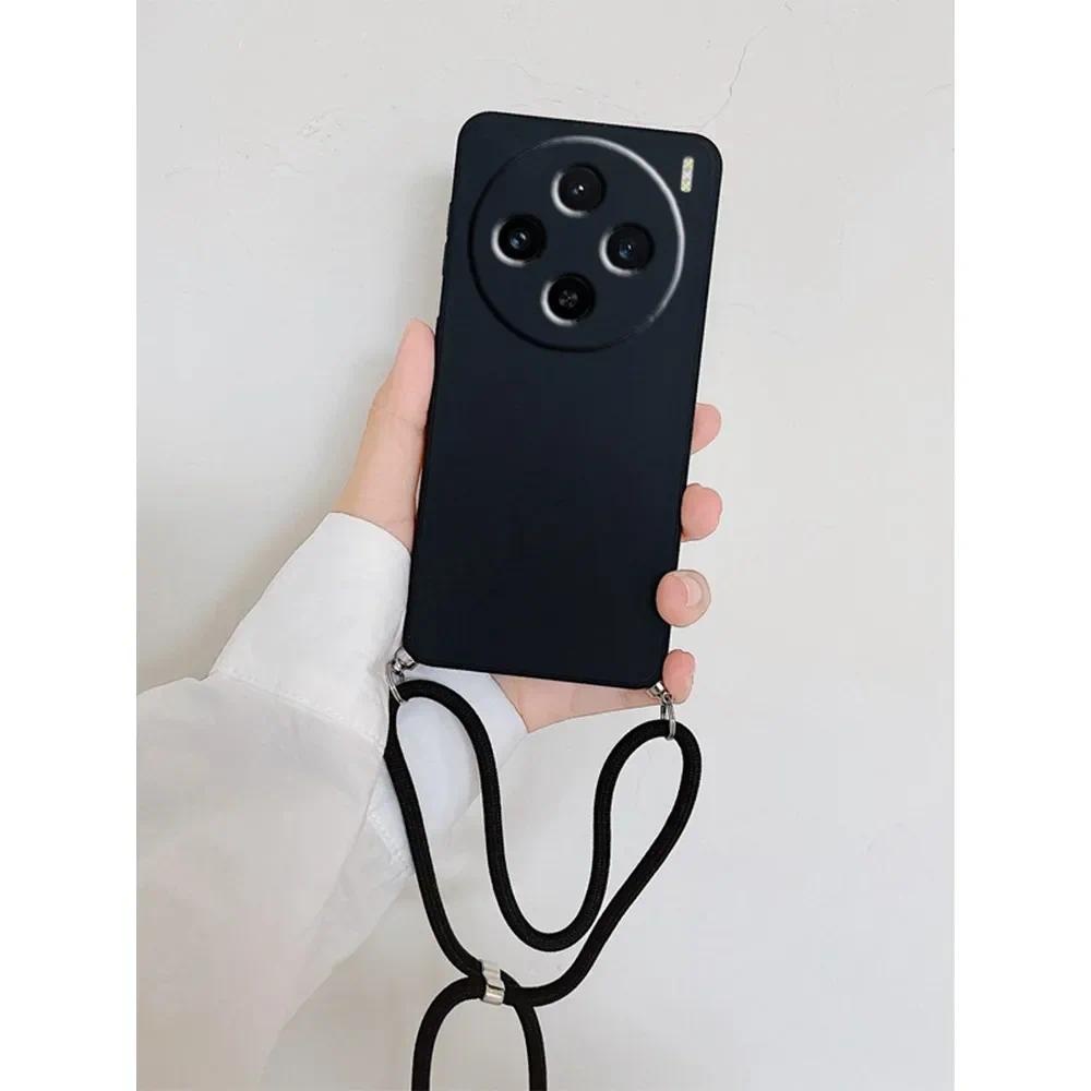 สําหรับredmi A4 A3 14C Soft Lanyard Crossbodyสร้อยคอสายTPUสําหรับXiaomi POCO C75 X7 Pro Redmi 12C 13