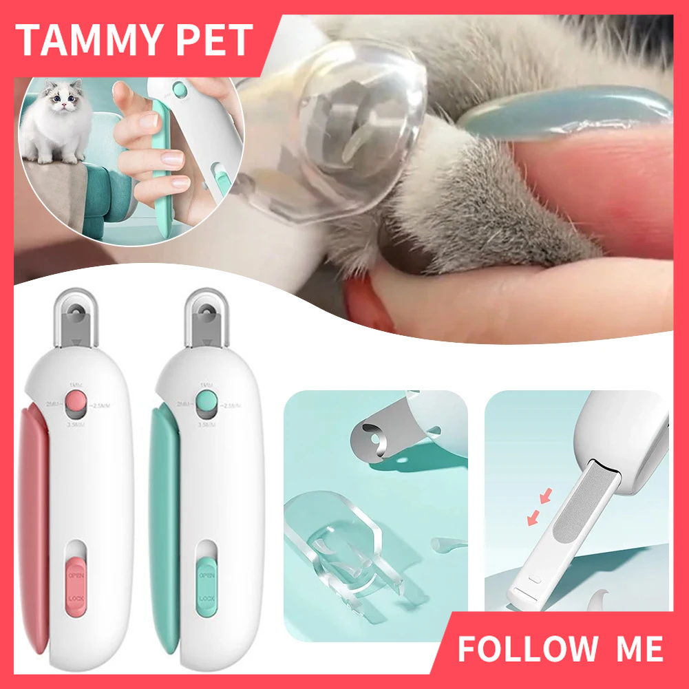 2 In 1 Professional กรรไกรตัดเล็บสัตว์เลี้ยงปรับหลุมแมวสุนัขเล็บ Clipper เครื่องตัดสัตว์เลี้ยง Claw Trimmer ลูกสุนัขลูกแมว Care Grooming เครื่องมือ