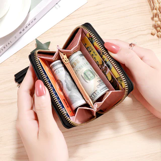 กระเป๋าสตางค์ใบสั้น Forever Young (พร้อมส่ง) - สำหรับผู้หญิง - ใส่เงินบัตรง่าย สไตล์สมัย G2916