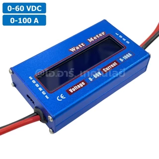 DC Watt Meter 0-60V 0-100A วัตต์มิเตอร์ ดิจิตอลโวลต์แอมป์มิเตอร์ Digital Volt-Amp Meter เพาเวอร์มิเตอร์ Power meter ม...