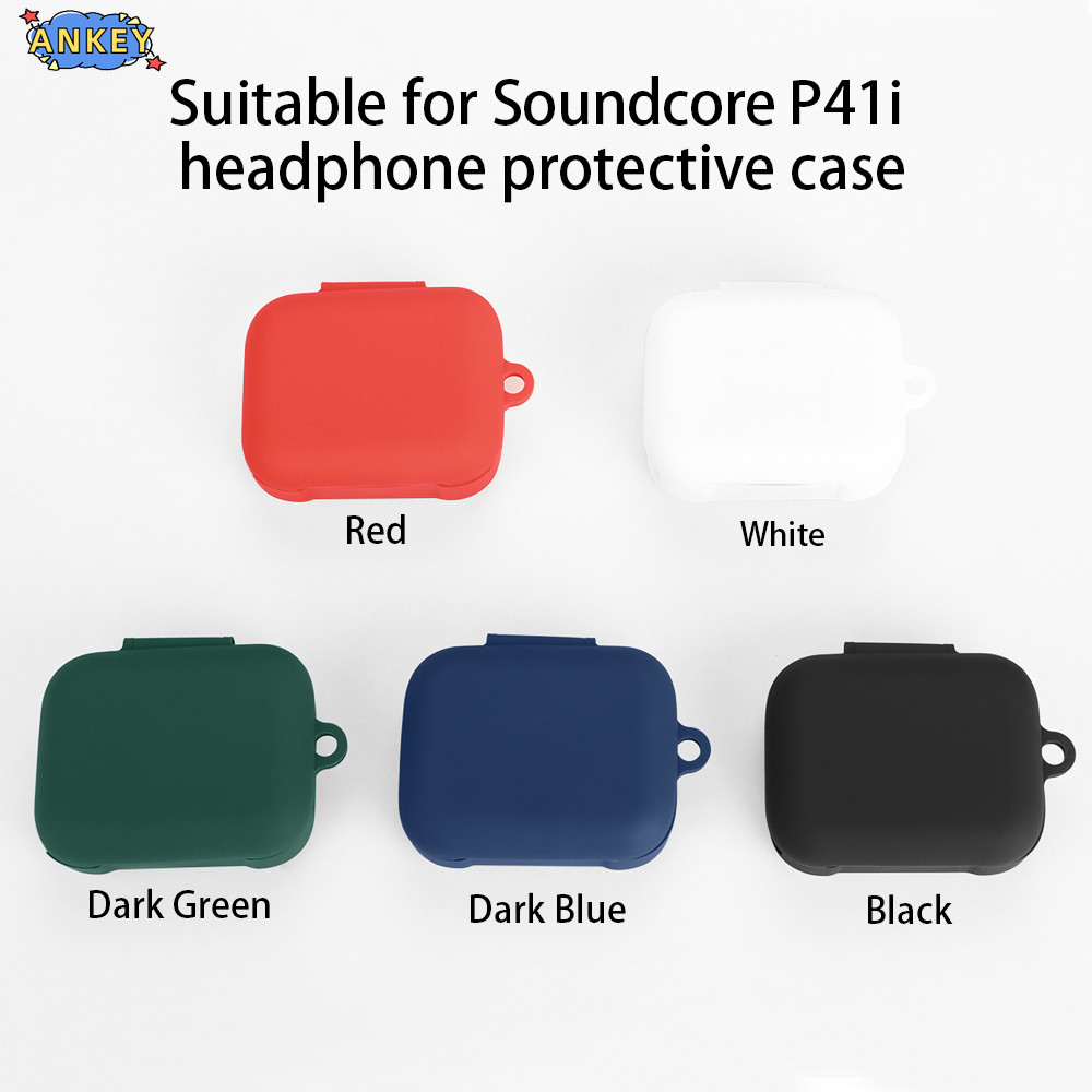 Compatible with Anker Soundcore P41i Bluetooth Earphones Liquid Silicone Protective Case Soundcore P